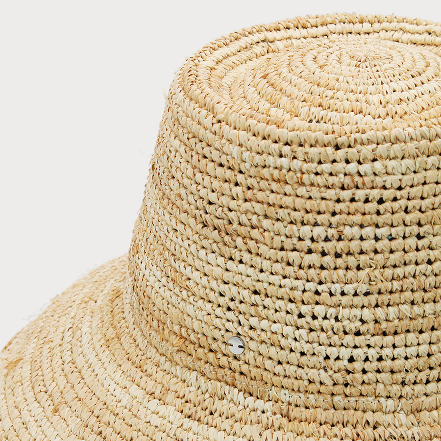 Aelia Crochet Bucket Hat in Natural