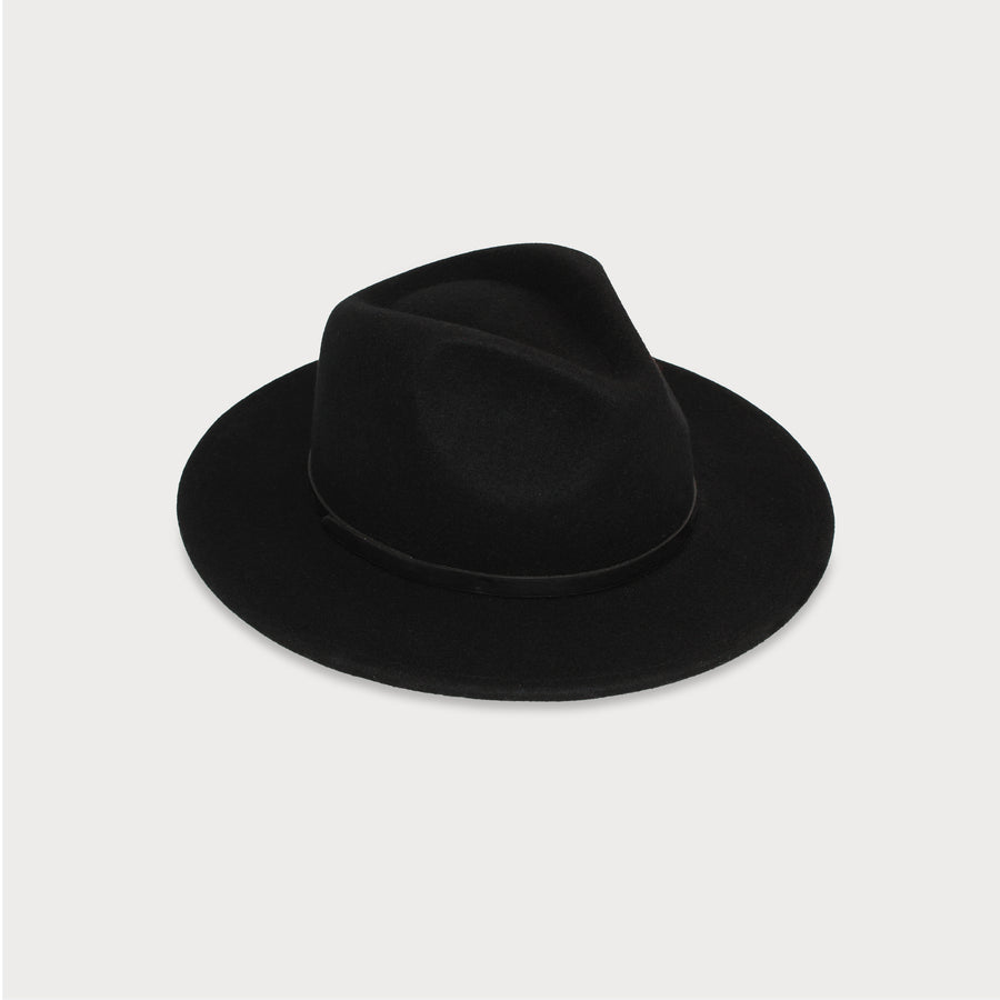 Image of the Ace Of Something Oslo Mens Fedora in Black