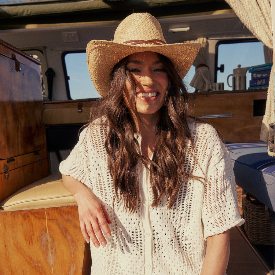 Caspian Cowboy Hat in Natural