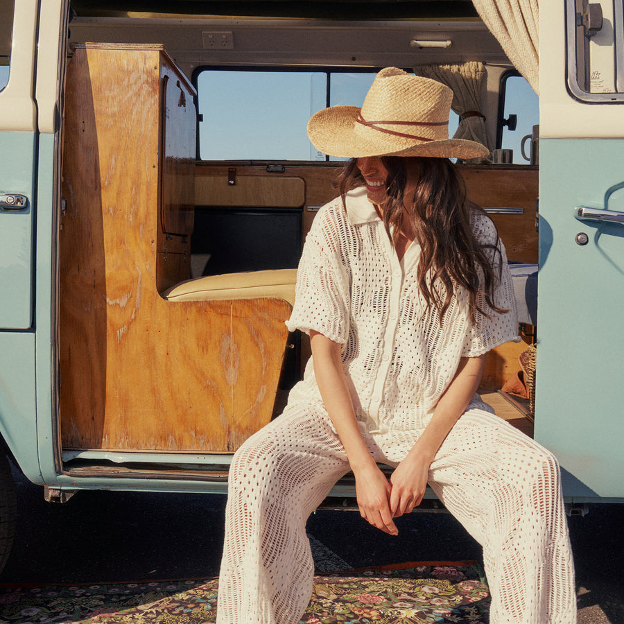 Caspian Cowboy Hat in Natural