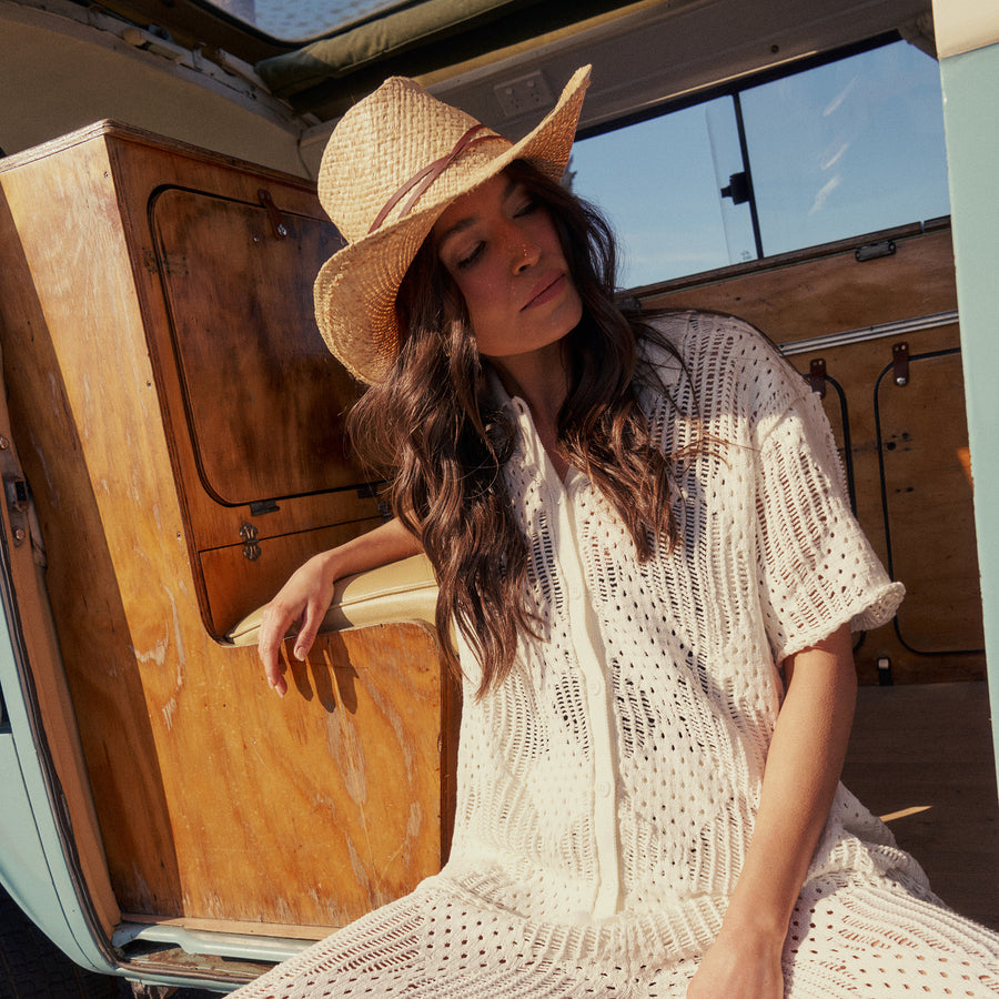 Caspian Cowboy Hat in Natural