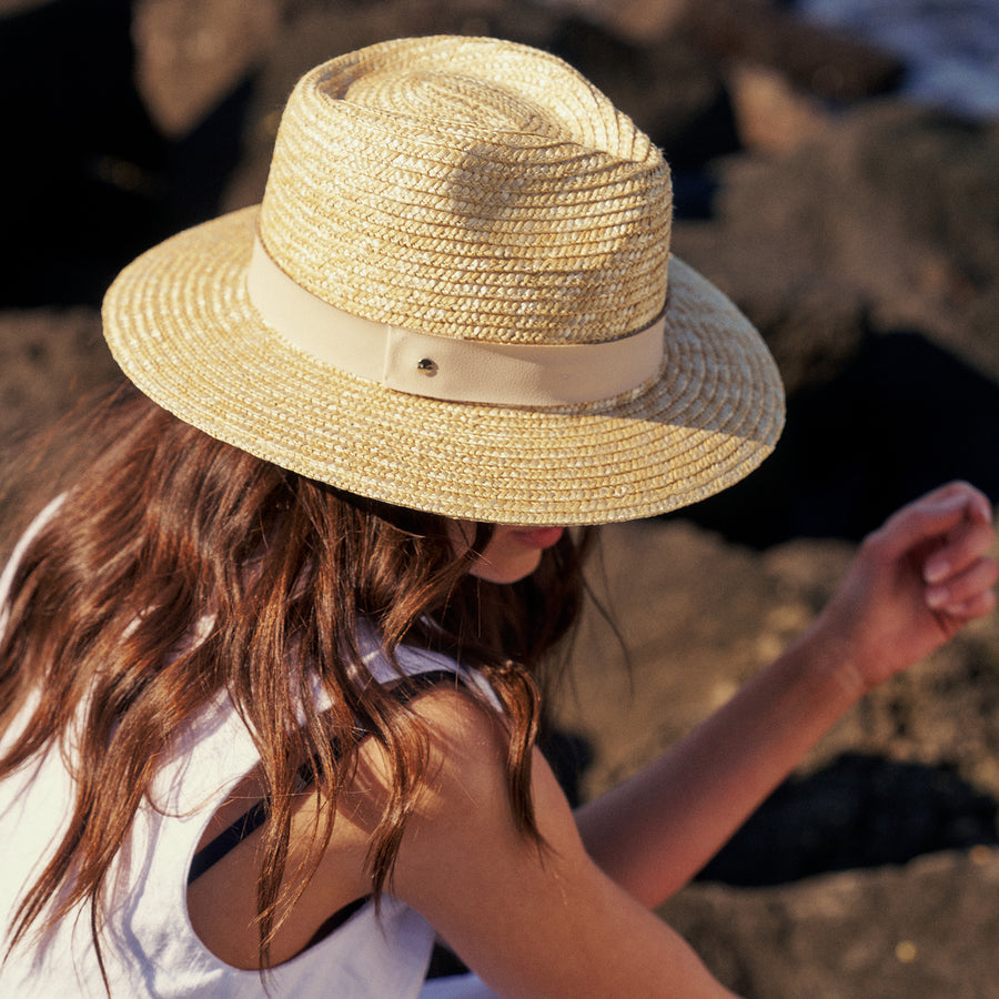 Zira Fedora in White