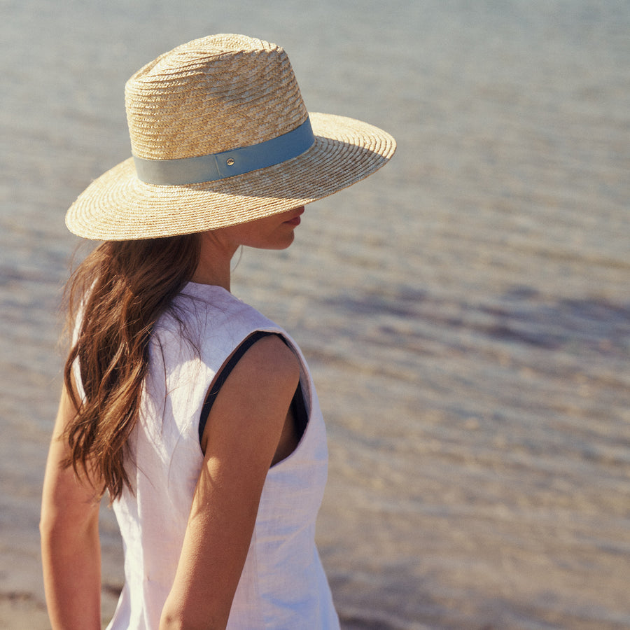 Zana Fedora in Sky Blue