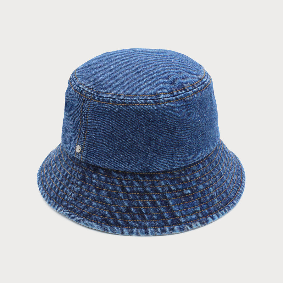 Max Recycled Cotton Denim Bucket Hat