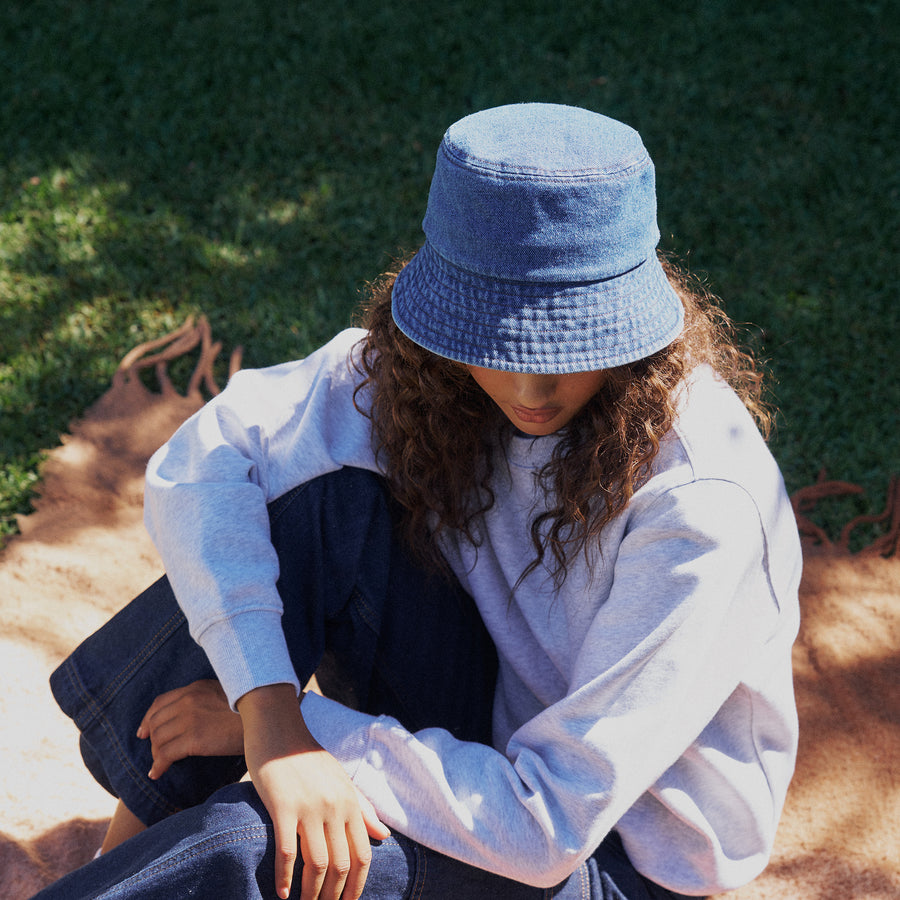 Max Recycled Cotton Denim Bucket Hat