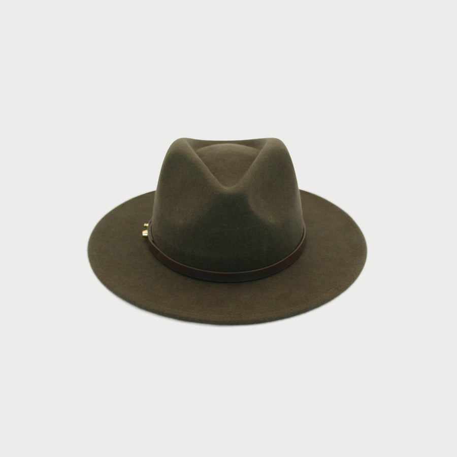 Front image of the Oslo Fedora in Mocha