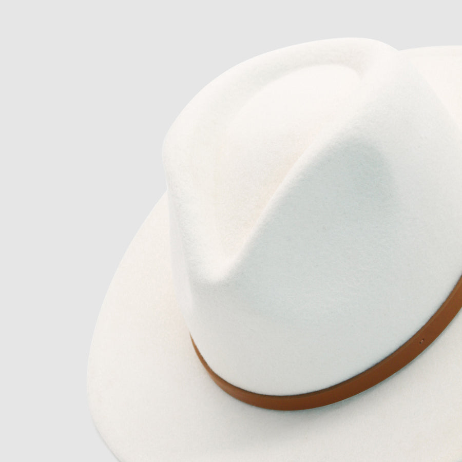 Image of the Ace of Something Oslo Fedora in White
