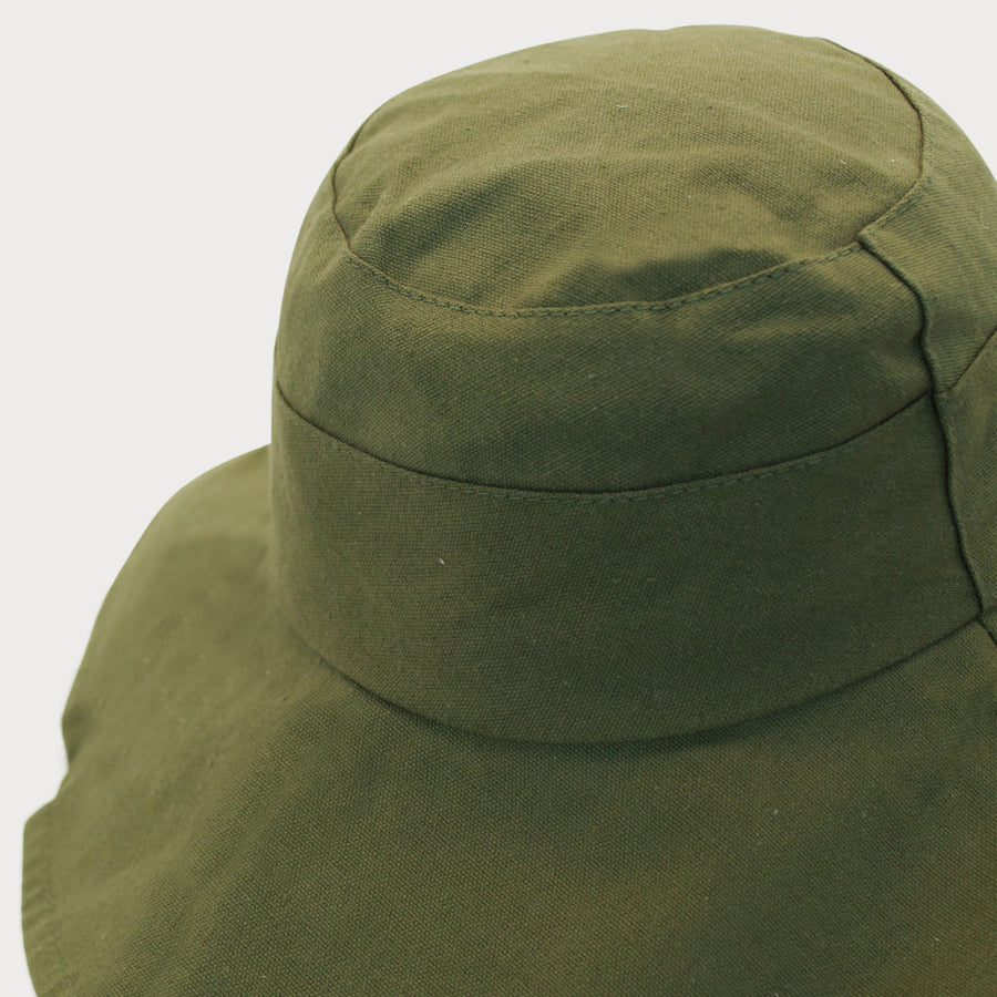 Melrose Bucket Hat in Khaki